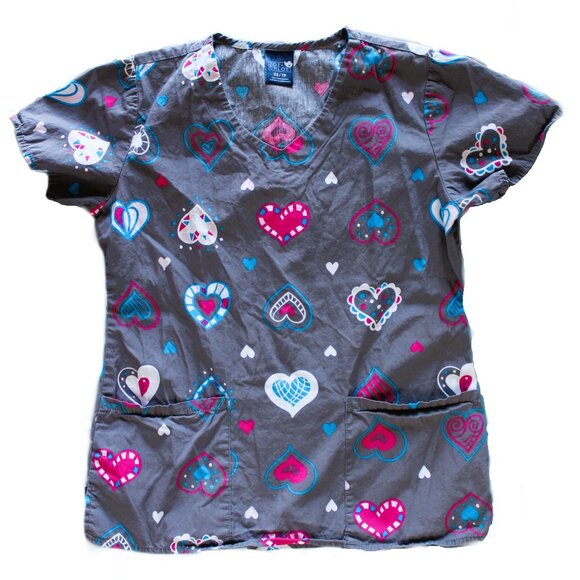 Zoe & Chloe Women's Scrub Top Lot Of 2 Tops Size X-Small - Picture 6 of 10